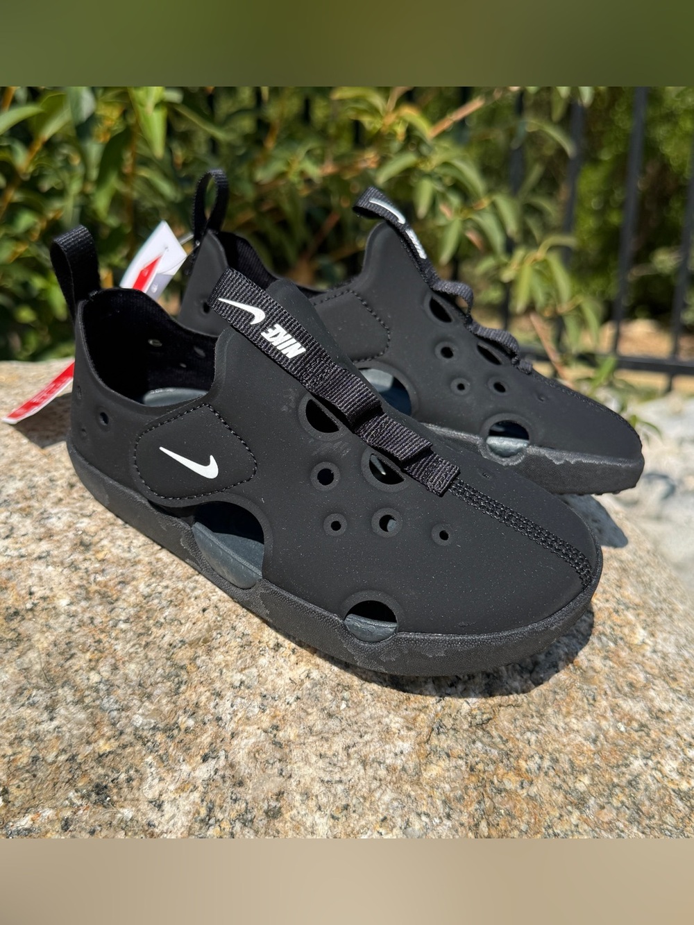 Nike Sunray Protect 4 TD Boys Girls 10C Black Water Sandals NWT HF6278-001 Comfy